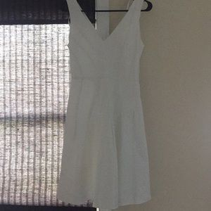 Calvin Klein white V neck dress